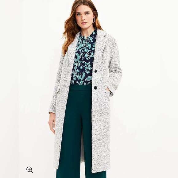Loft, Boucle Two Button Coat NWT - Picture 2 of 4